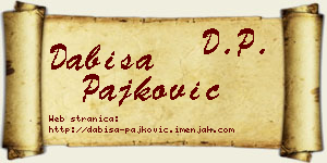 Dabiša Pajković vizit kartica